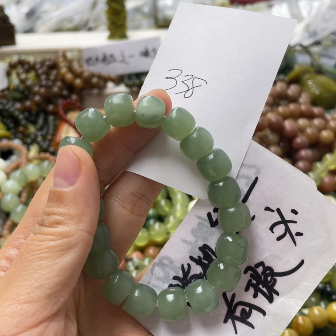 蛇纹石玉手链合金