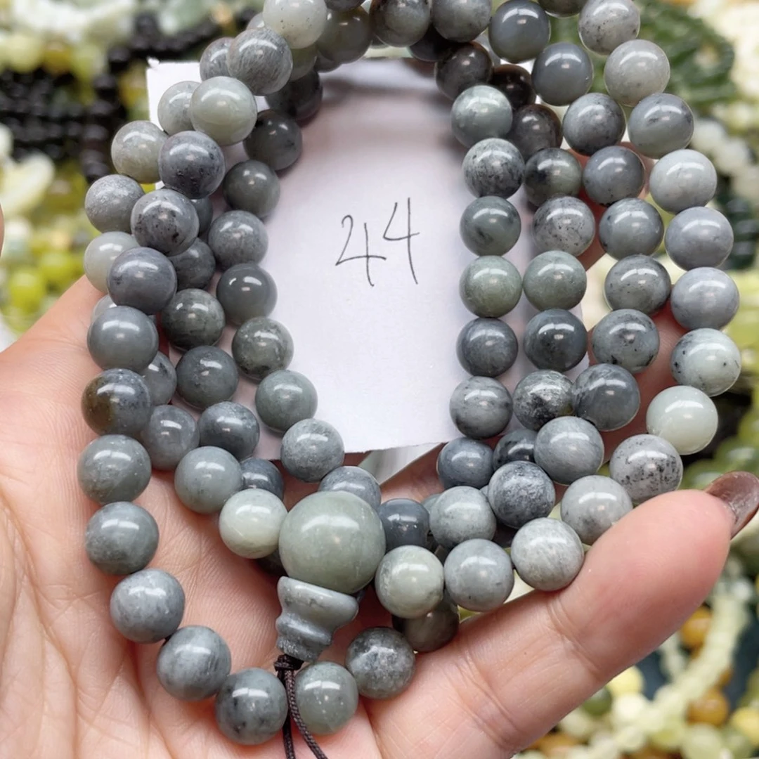 未镶嵌蛇纹石玉手链