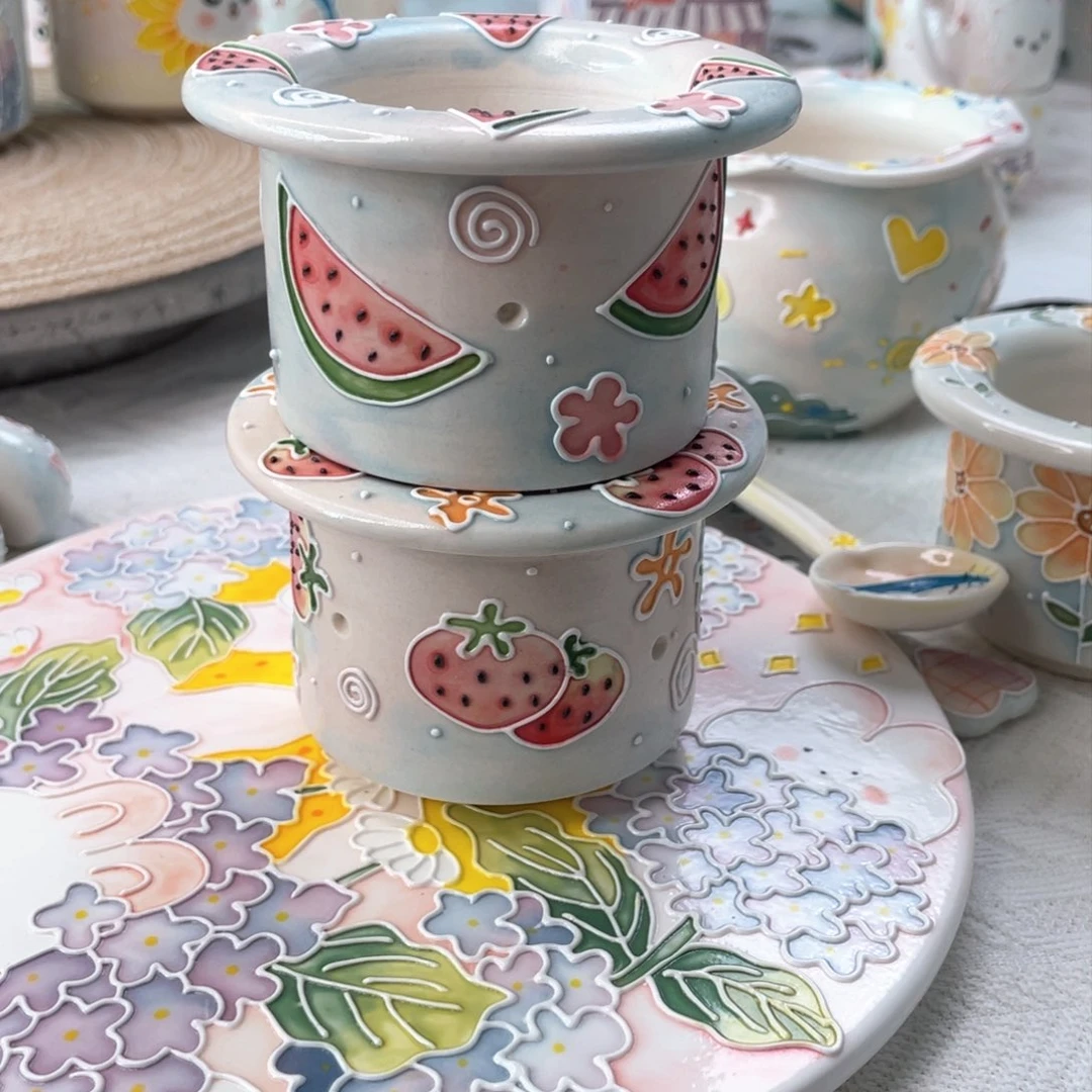 手绘手工制作陶瓷41海**香