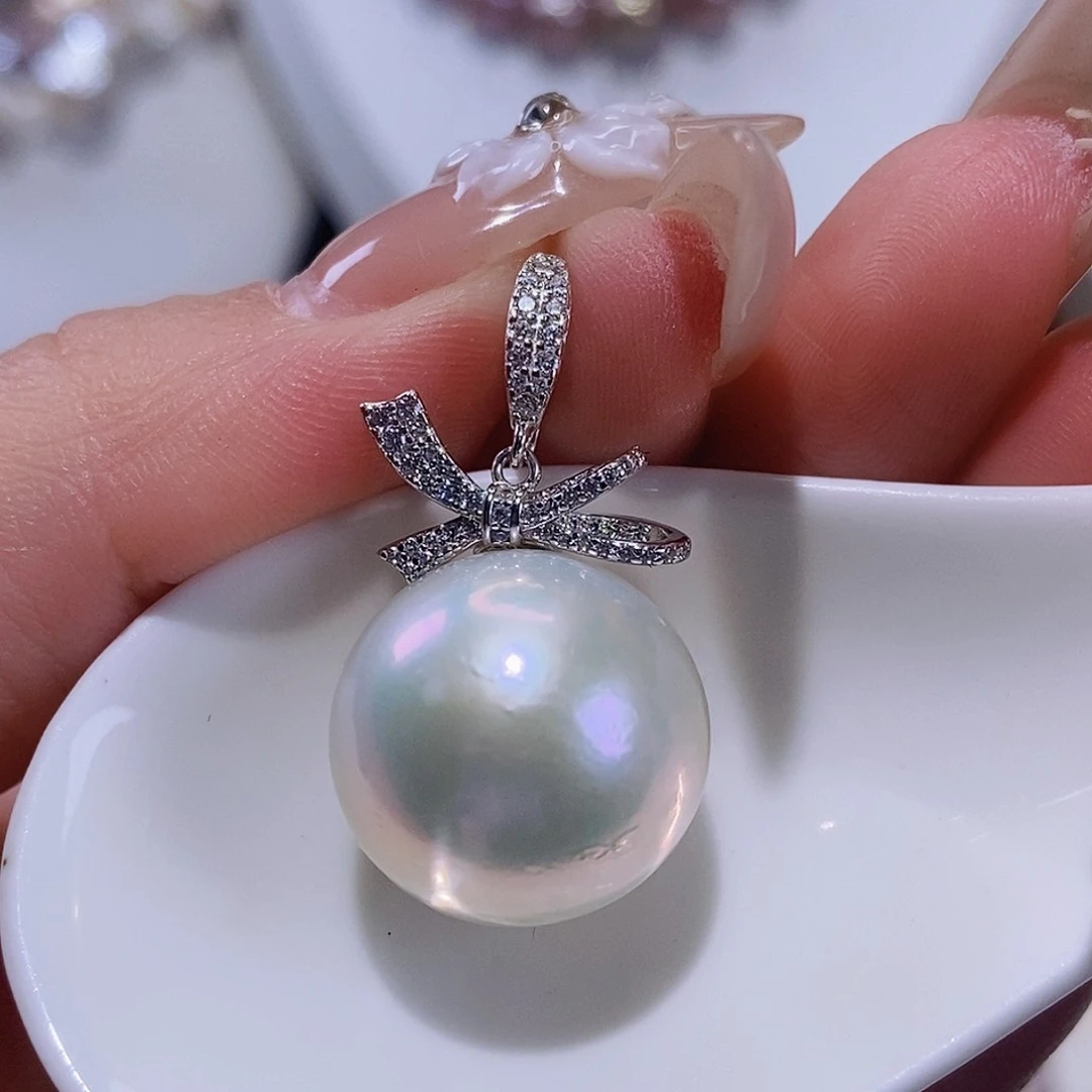 淡水珍珠颈饰银S925镶嵌?****?