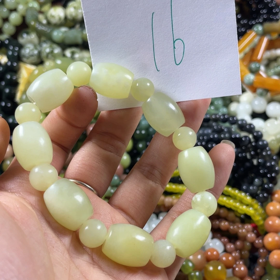 未镶嵌蛇纹石玉手串