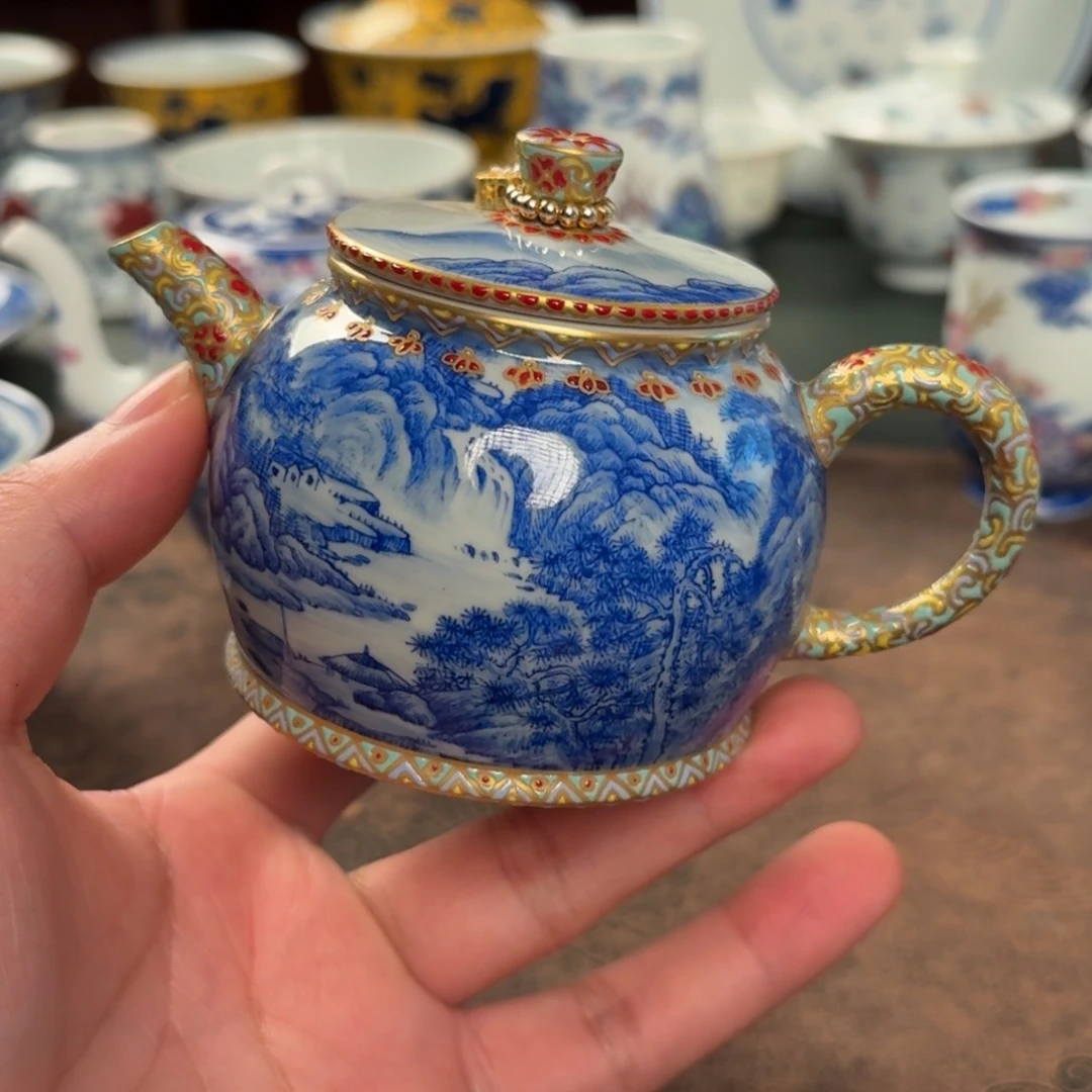 石**儿纯手工手绘陶瓷茶具