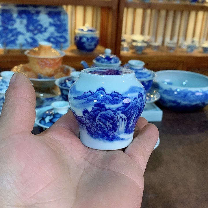 錡镇堂手工手绘盖置