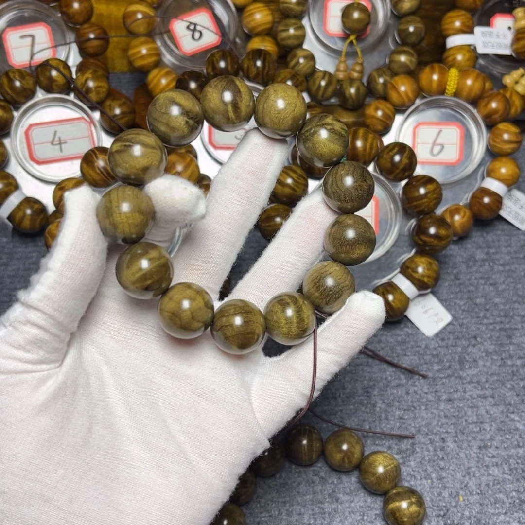 手串/手链楠木（金丝楠）阴沉绿1.8闪电68