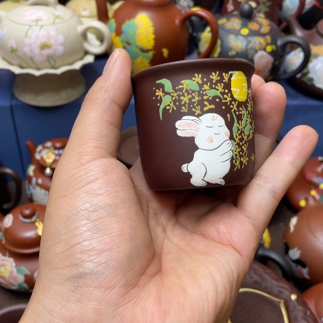 紫砂茶杯紫砂主人杯100cc