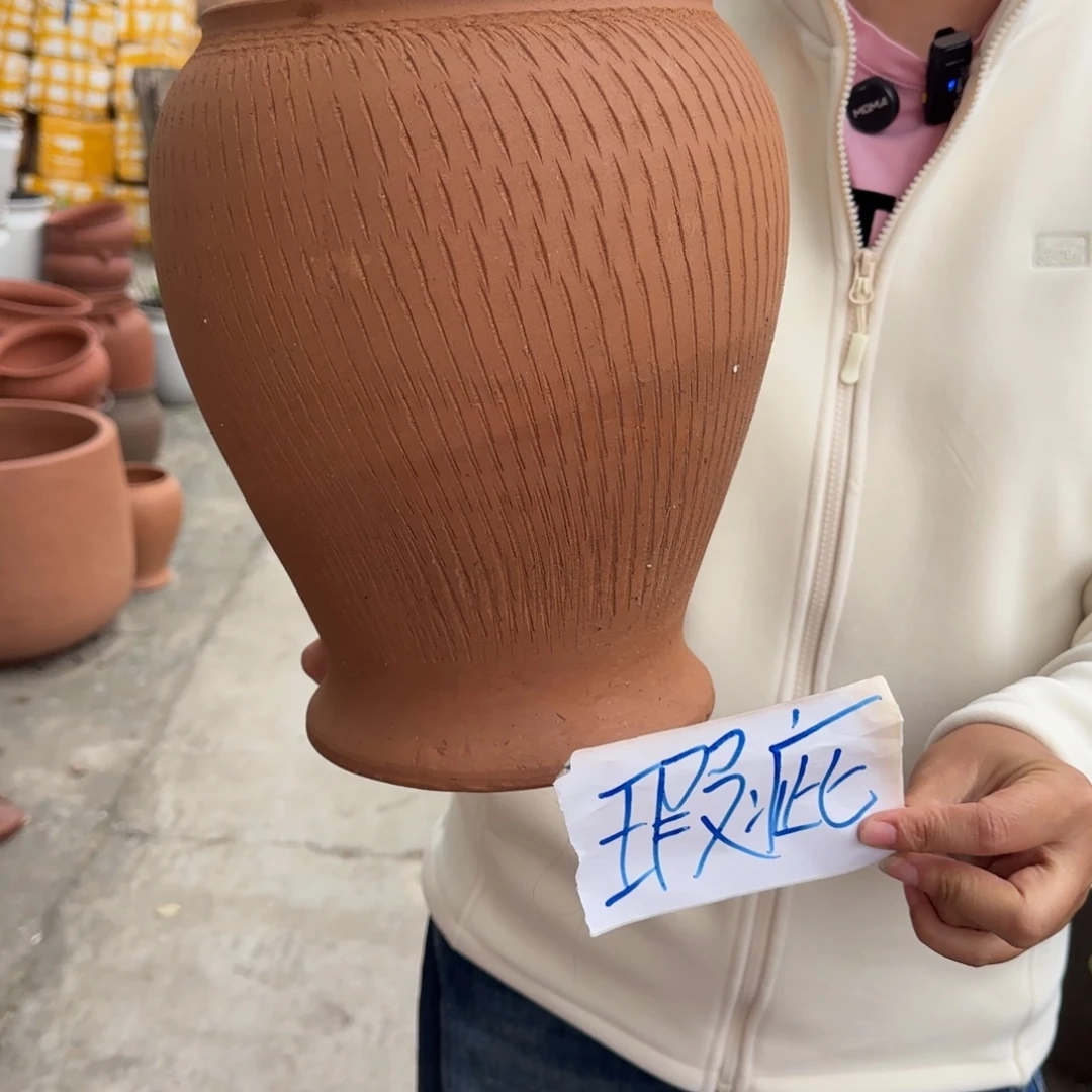 紫砂花盆口20高29宜兴紫砂粗糙