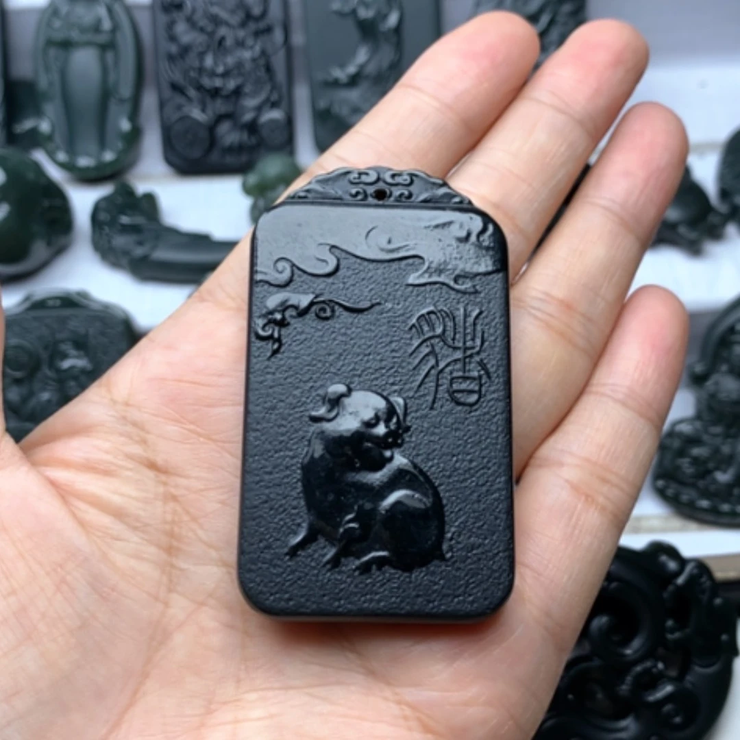 【闪购商品】颈饰未镶嵌和田玉༇****?双面雕刻