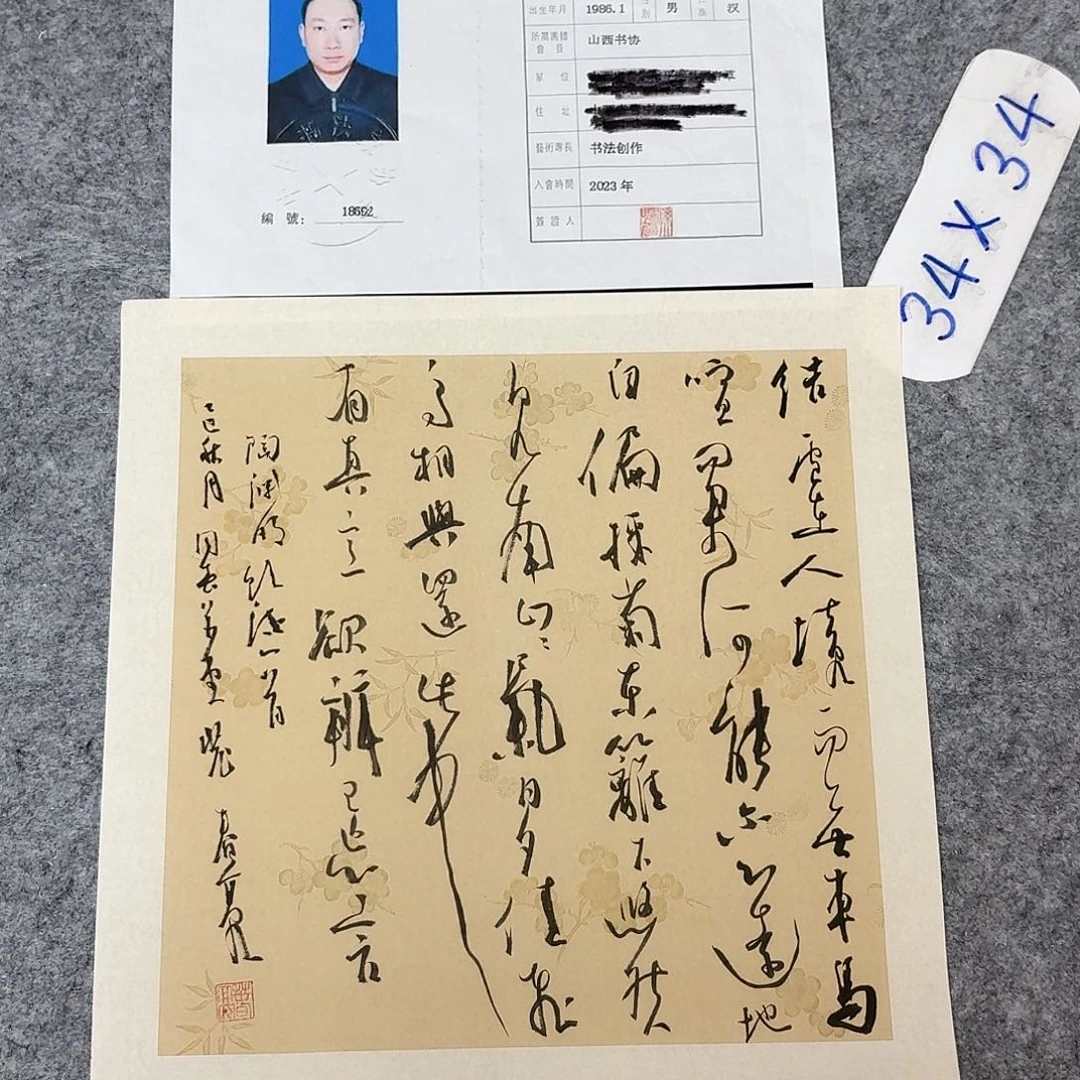 书法中书裴春亮34×34