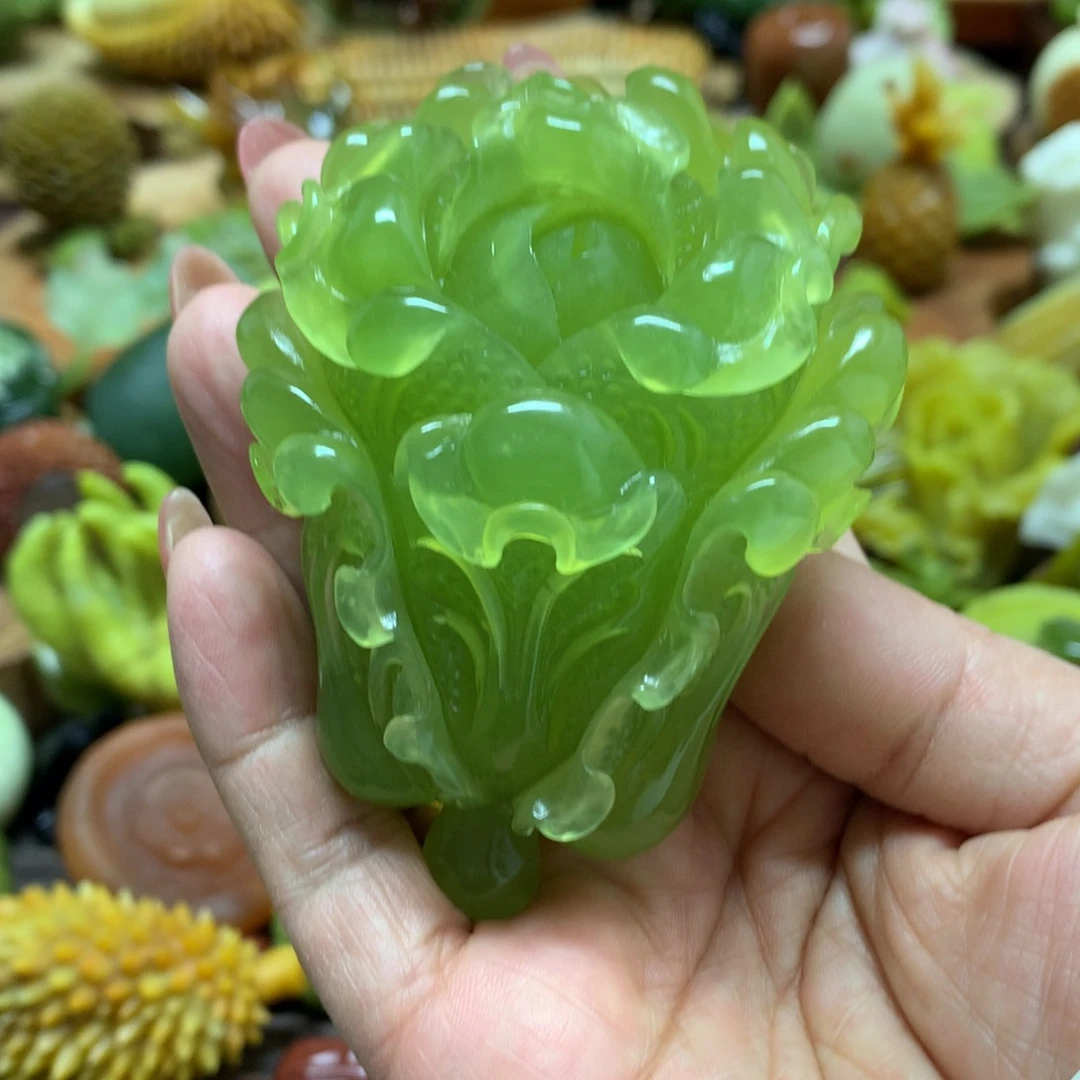 未镶嵌蛇纹石玉手把