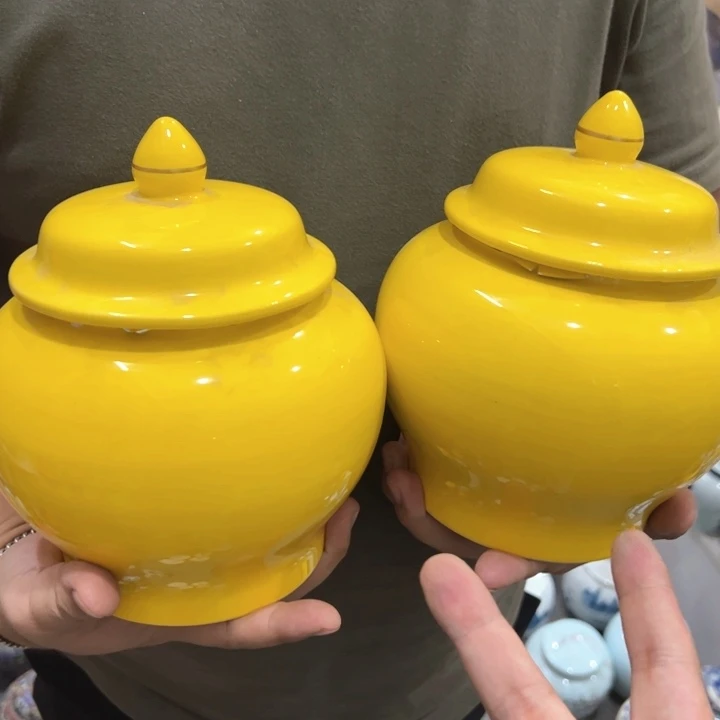 瑕疵福利品陶瓷茶叶罐介意勿拍