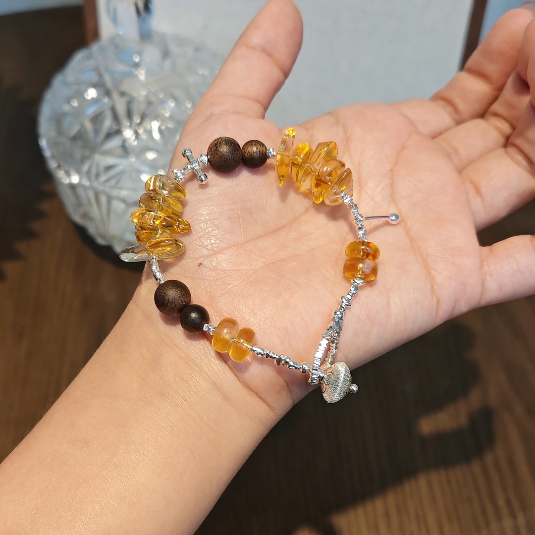 925银手链 非全净碎银款暴力黄沉沉手工银手链（多样性发其一）