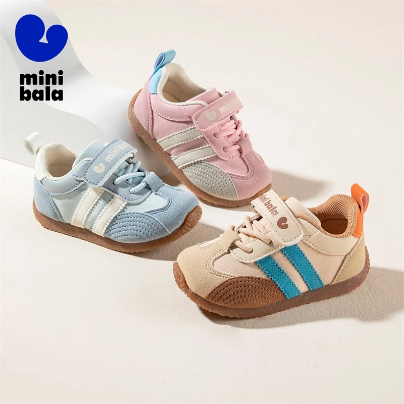 迷你巴拉巴拉童鞋女童春秋鞋子小童休闲透气防滑运动鞋儿童鞋子