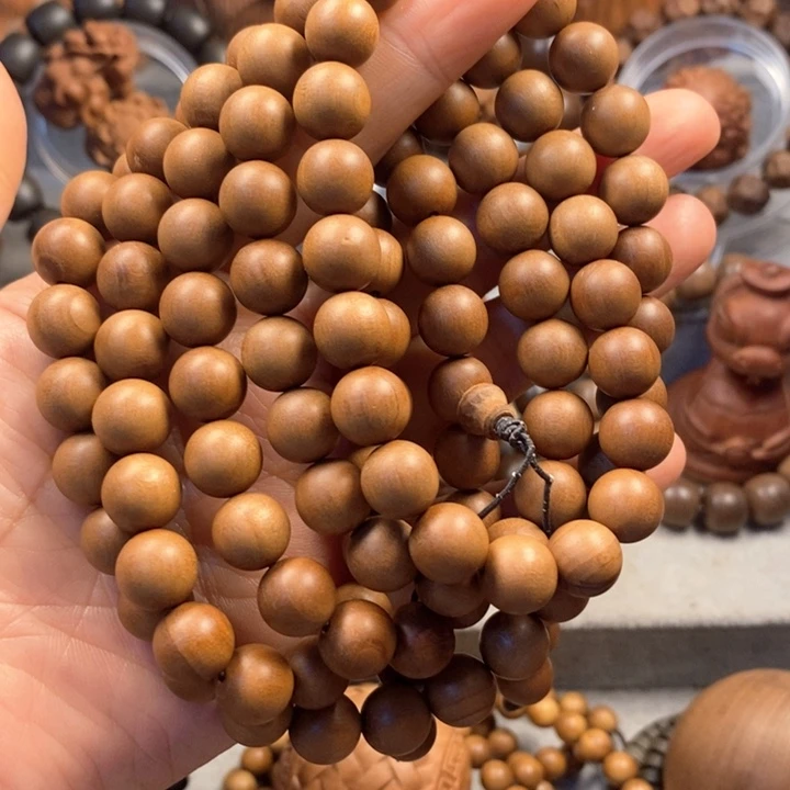 秃***噜檀香木手串/手链老山檀奶香味1.0红肉微瑕