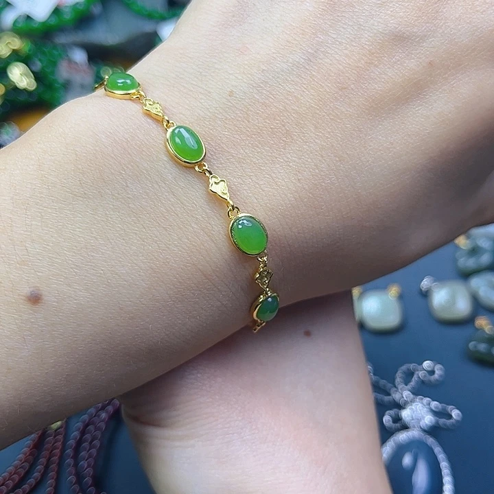 和田玉银S925镶嵌颈饰