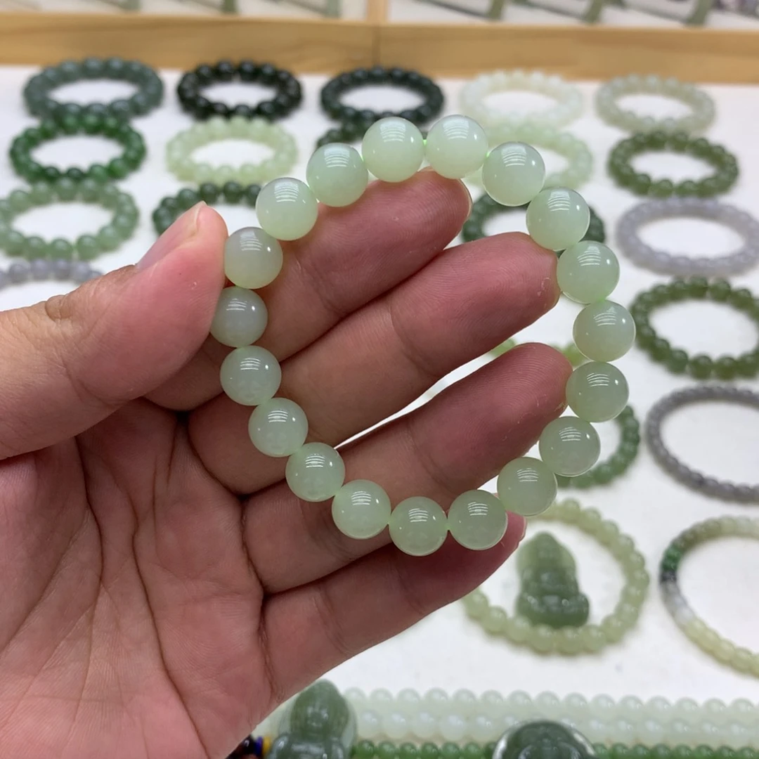 手串未镶嵌和田玉（冰晴水10）