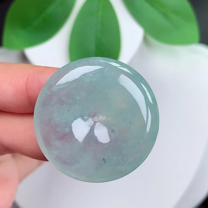 颈饰未镶嵌翡翠平安扣 32.4x6.3mm