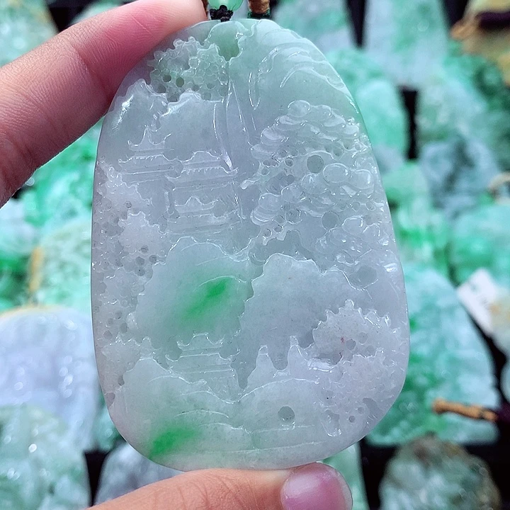 翡翠未镶嵌吊坠(不含链)