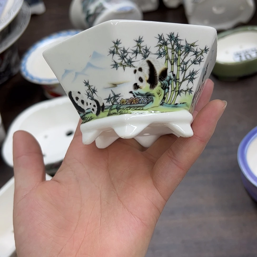 紫砂花盆134号瑕疵11/5cn