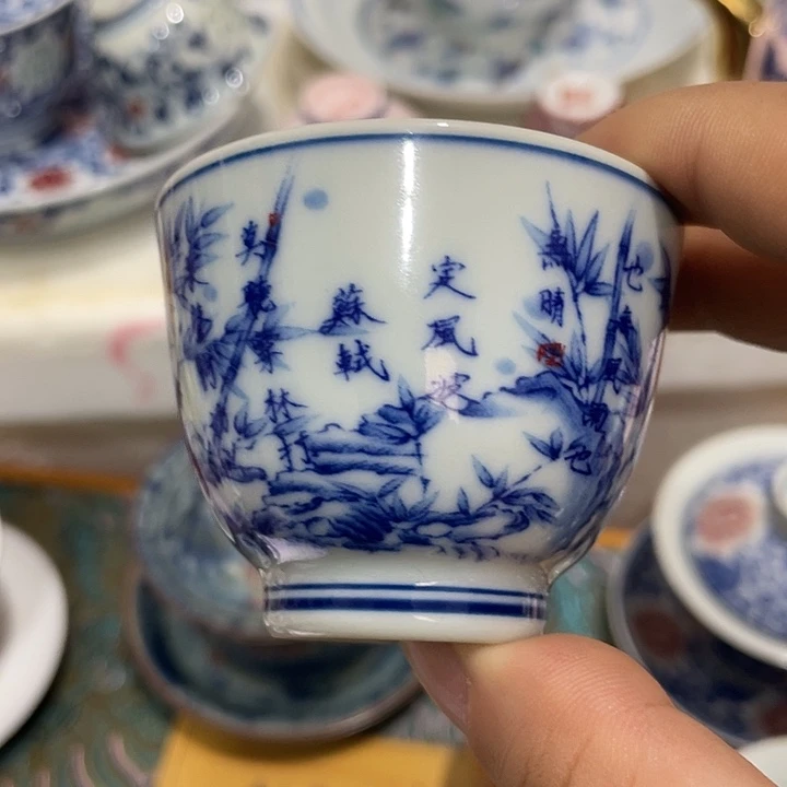 陶摆件景德镇陶瓷主人杯233