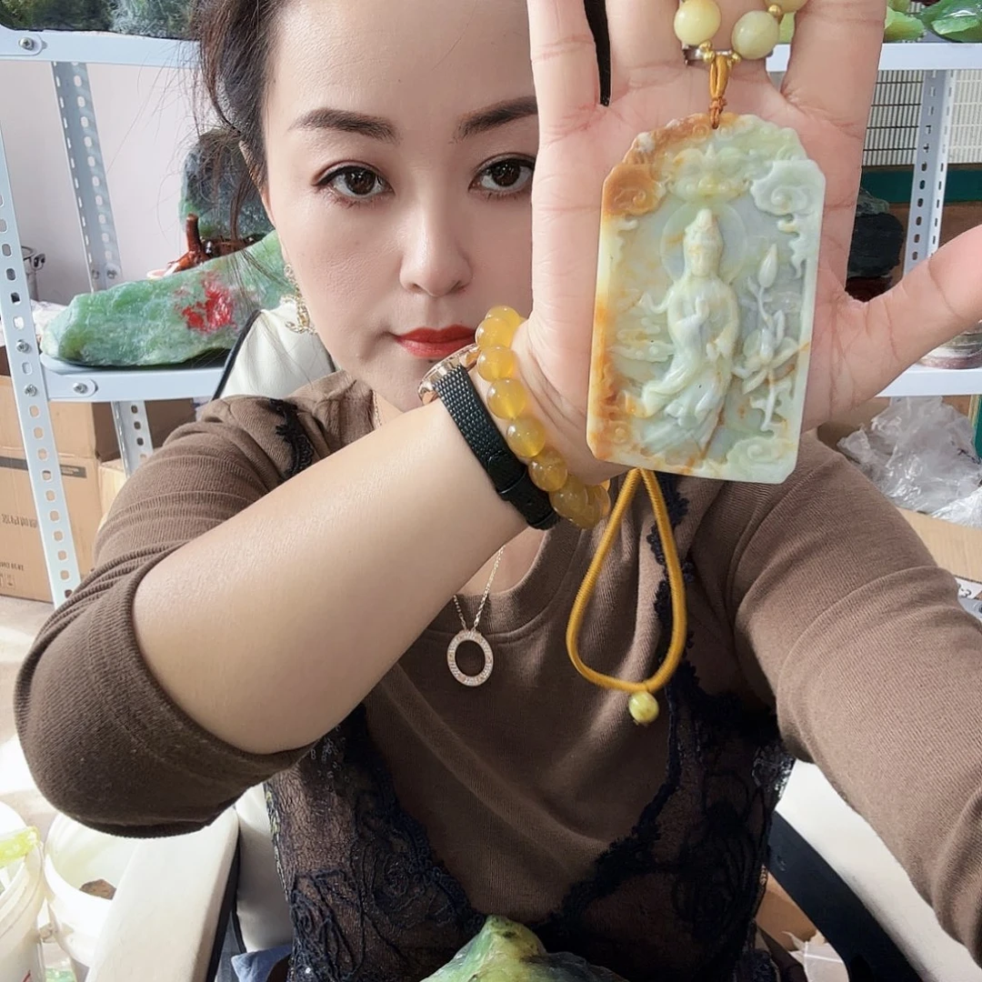 玉天然岫玉手工雕刻
