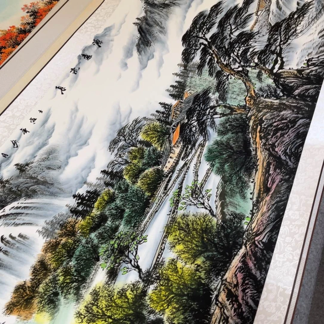 源远流长六尺横幅东方美学装饰画210*70