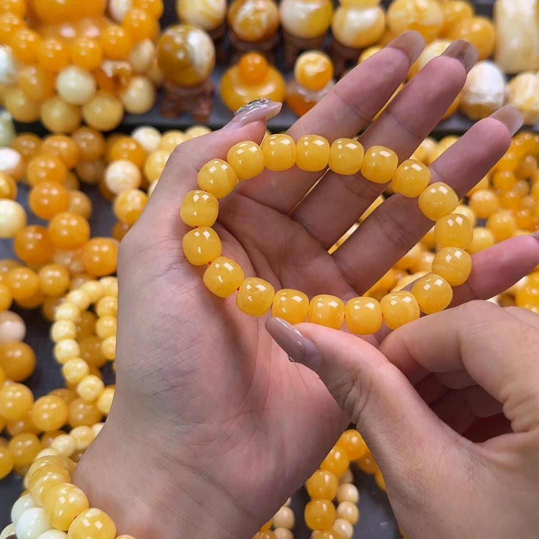 蜜蜡未镶嵌珠宝奇石同料12mm