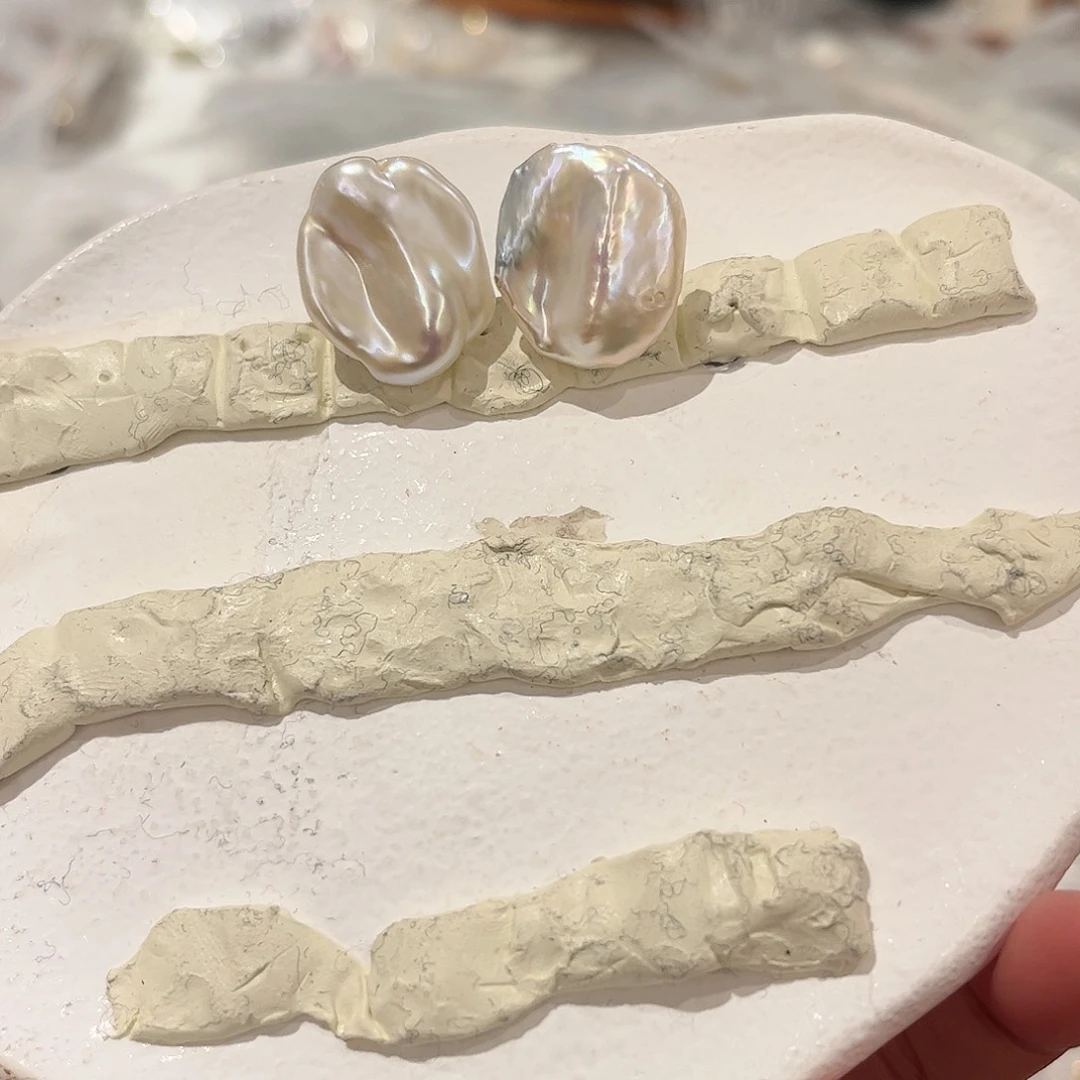 淡水珍珠耳饰银S925镶嵌