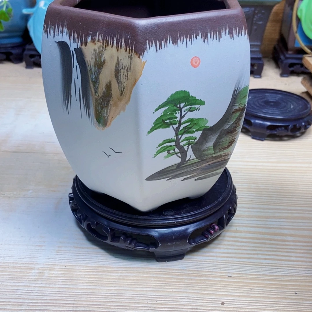 瓷片陶瓷花盆陶瓷艺术
