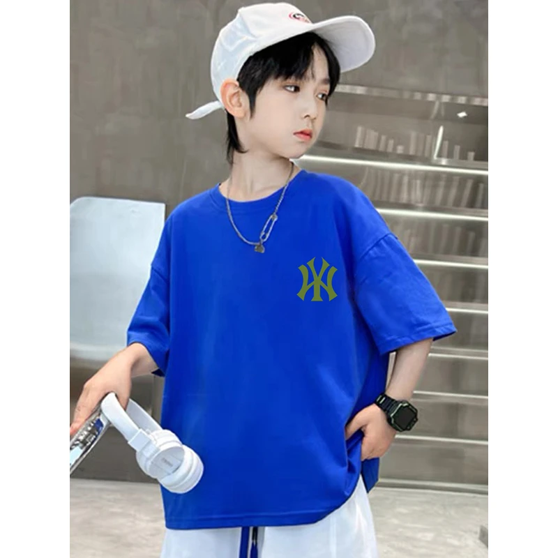 巴斯光年印花系列纯棉短袖t恤中大童夏2025新款帅气洋气上衣儿童