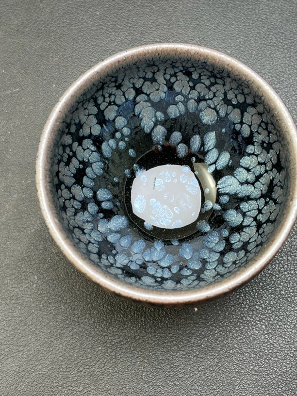 孙达仙银鹧鸪陶瓷大号油滴小樽杯高端普洱杯茶盏茶杯品茗杯茶具