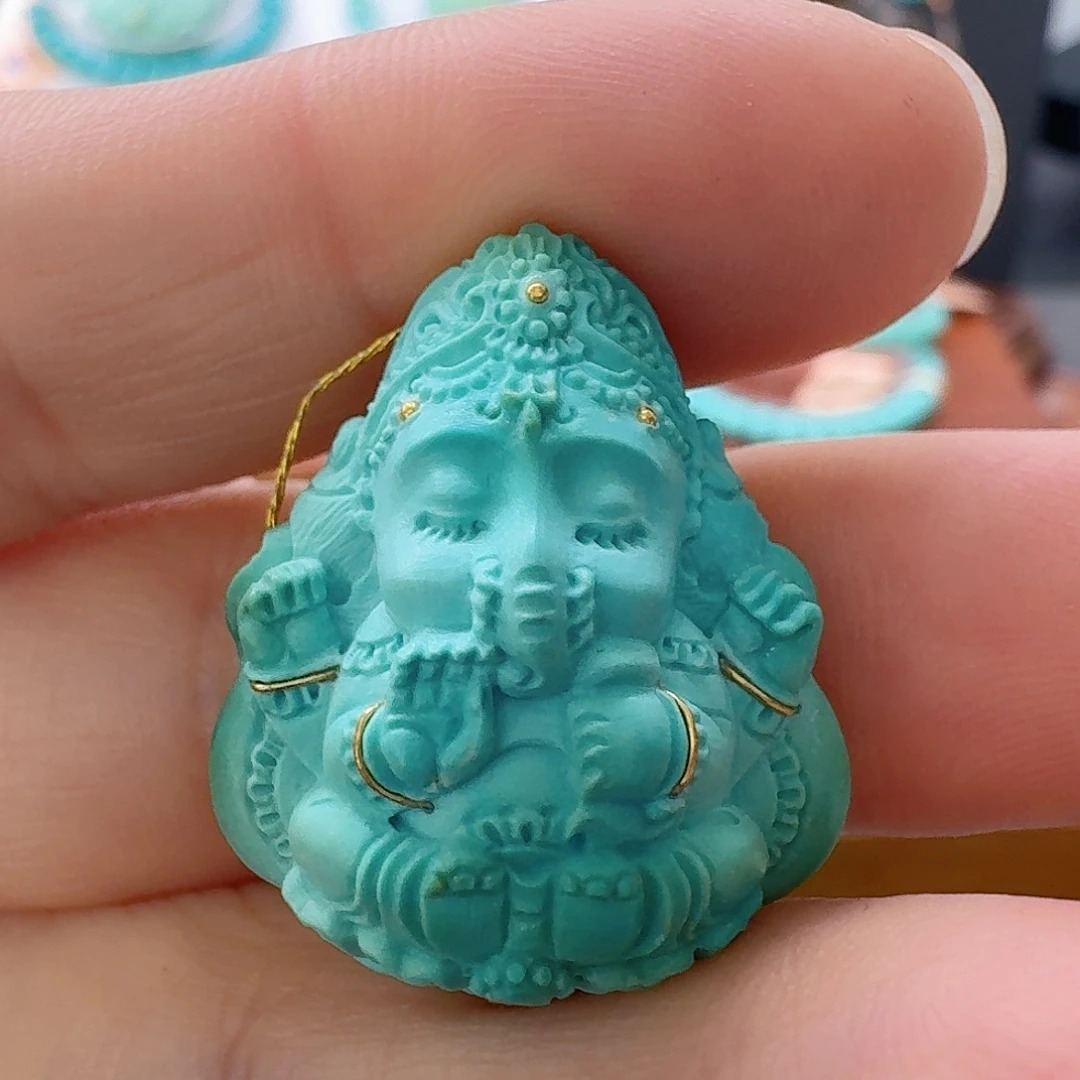 绿松石未镶嵌珠宝半成品