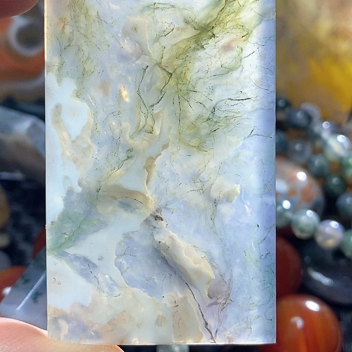 二***子玛瑙/玉髓颈饰银S925镀金镶嵌