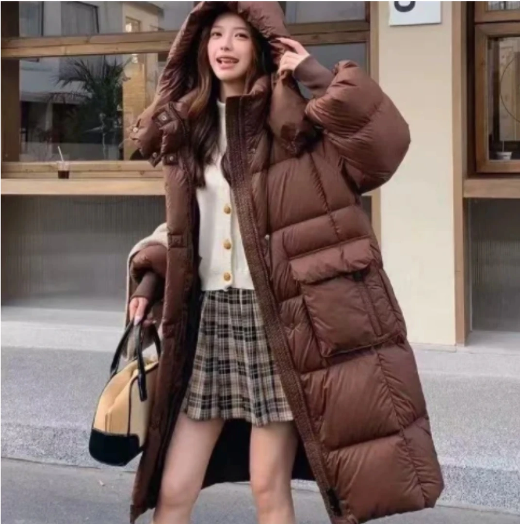 【冬日暖阳】2501高端白鸭绒中长款羽绒服新款温暖更轻盈时尚外套潮