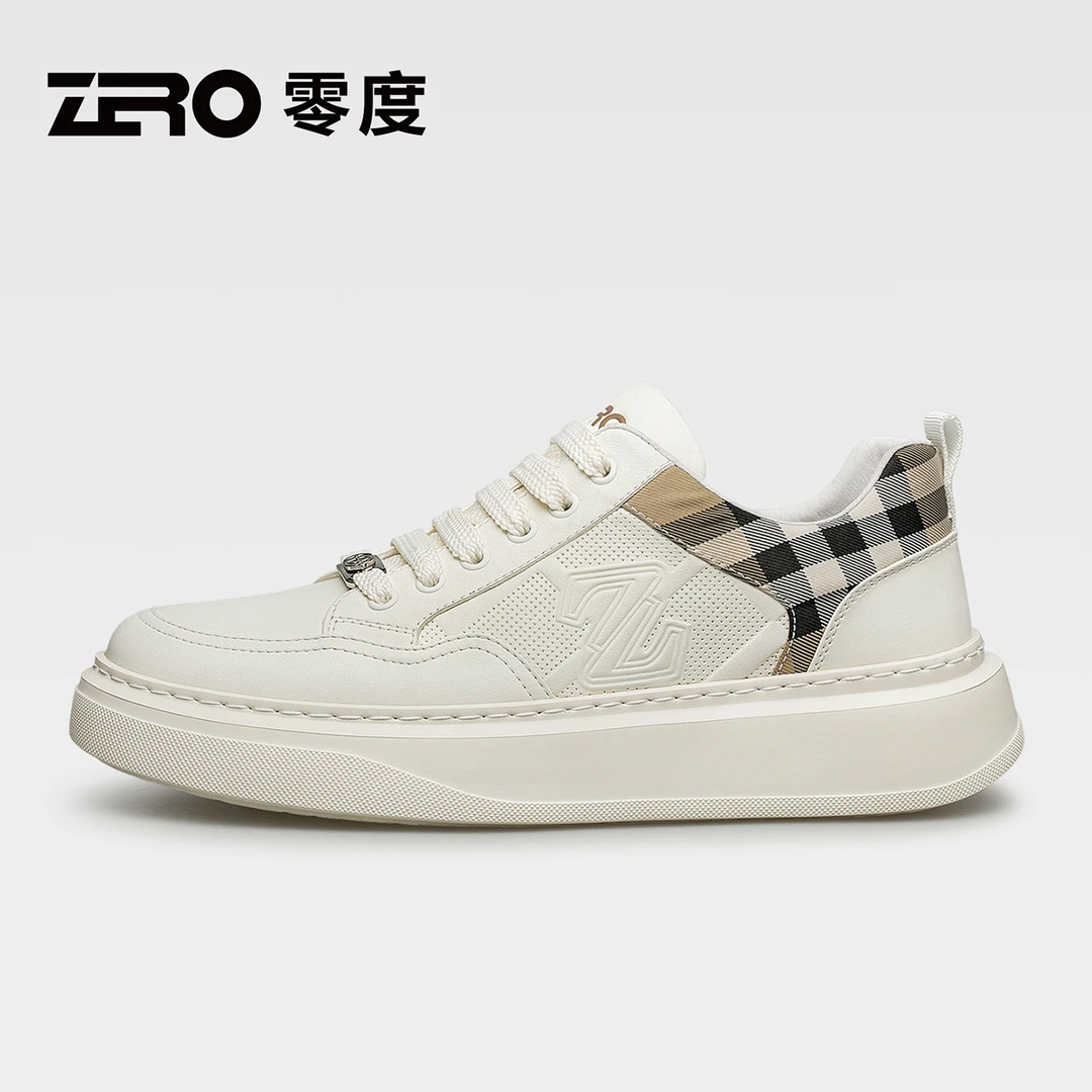 ZRO零度休闲风极简风系带纳帕皮休闲板鞋低帮秋季板鞋男鞋53801
