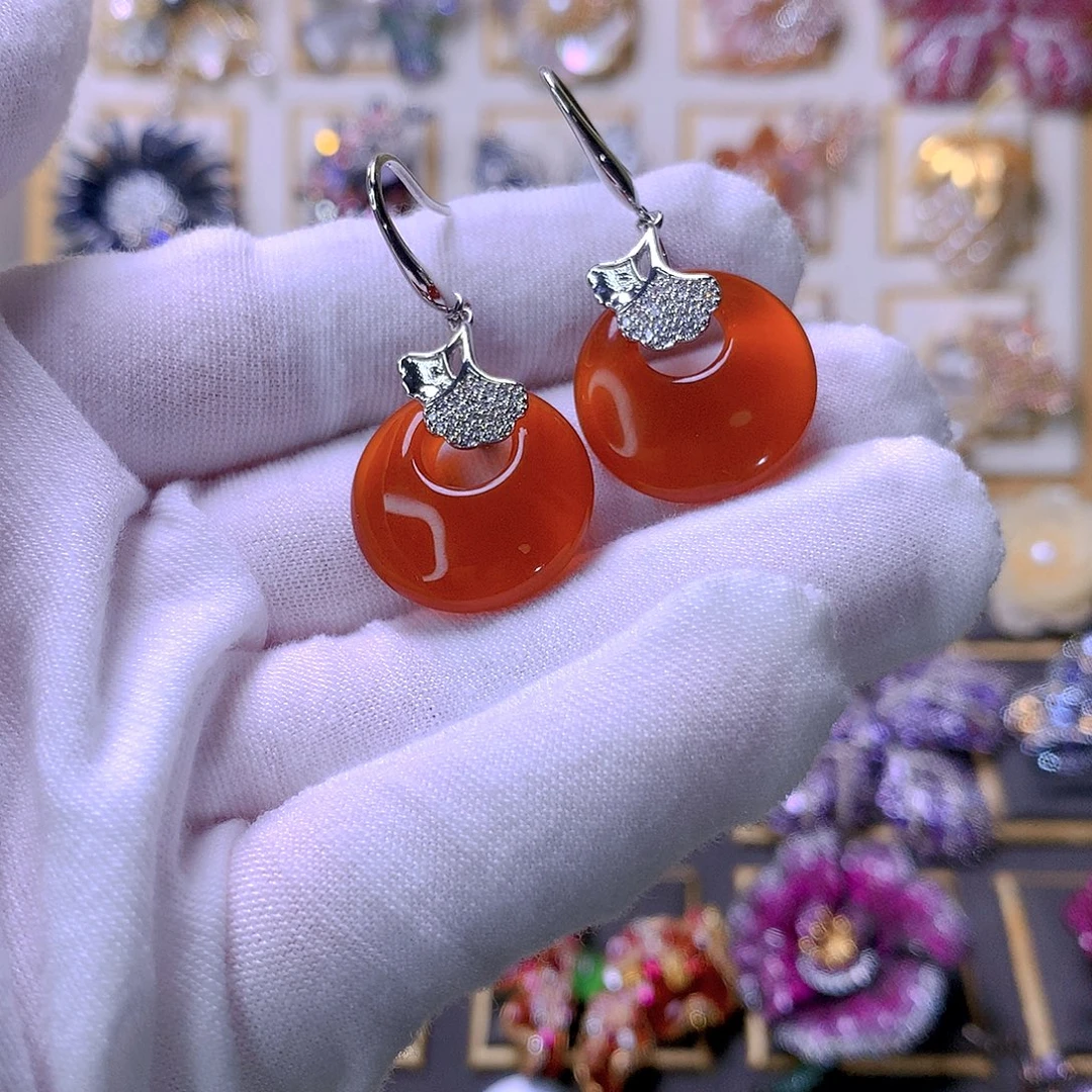 合成立方氧化锆铜耳环