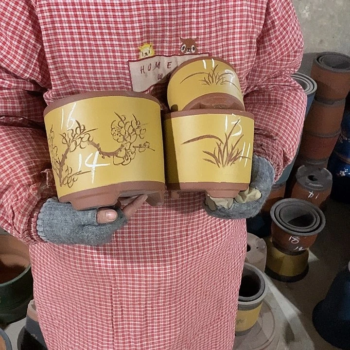 紫砂花盆紫砂花盆