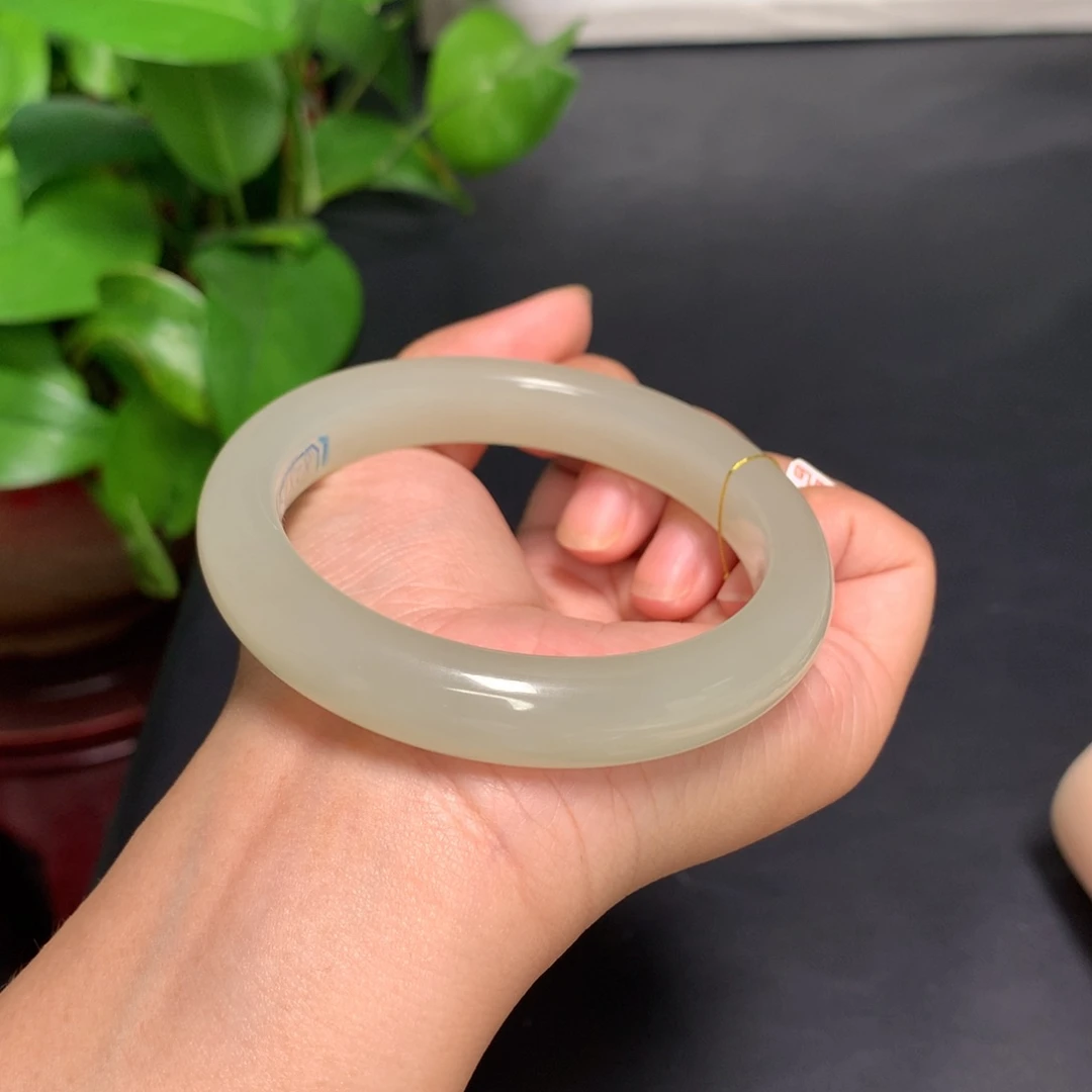 和田玉手镯未镶嵌俽*59