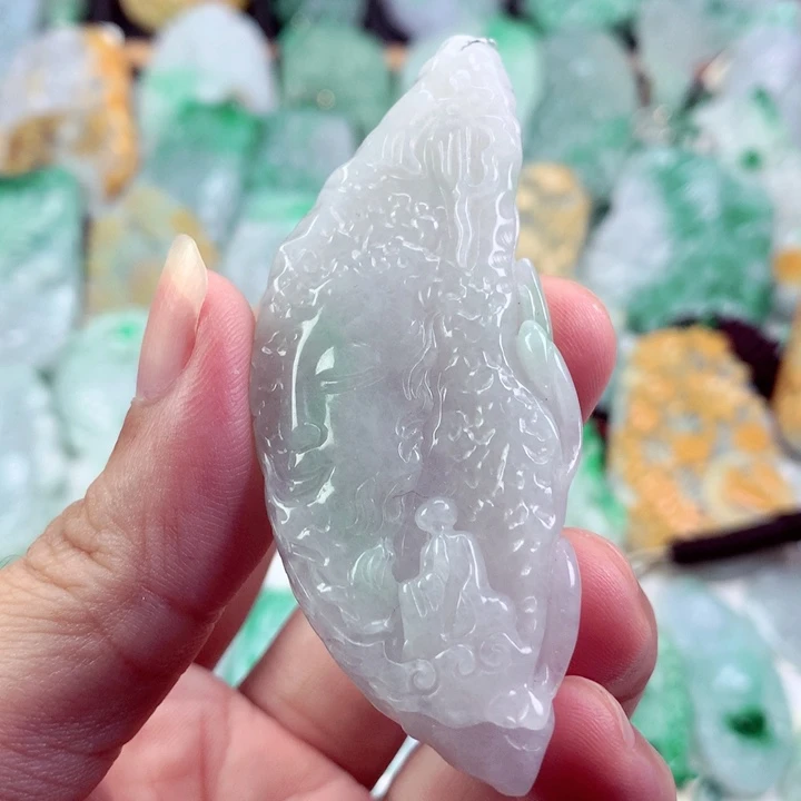 翡翠未镶嵌吊坠(不含链)
