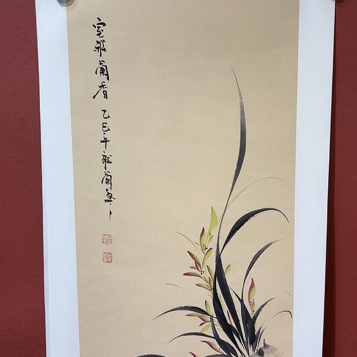 国画听兰老师花鸟
