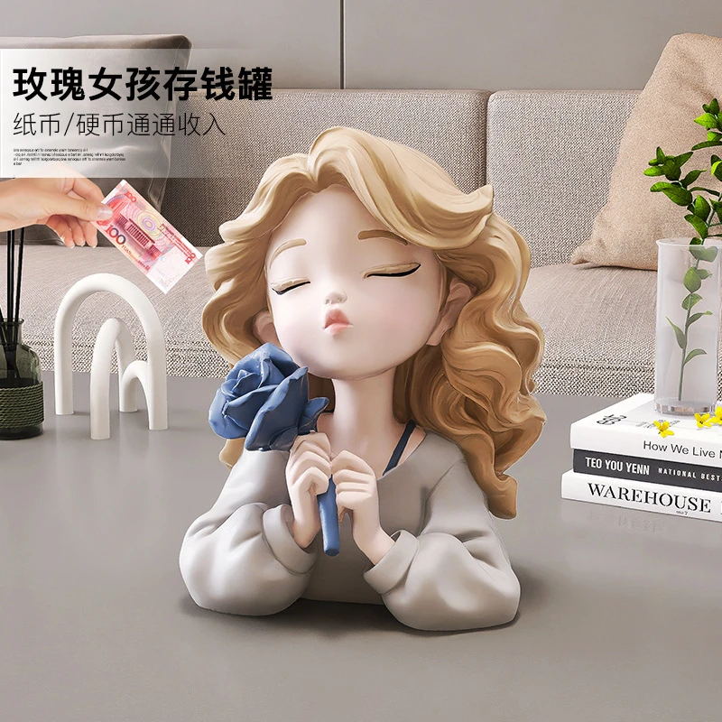 创意只进不出存钱罐网红摆件客厅电视酒柜桌面家居装饰品储蓄罐