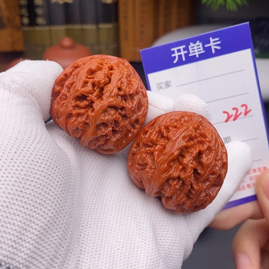 文玩核桃把件40粗筋222
