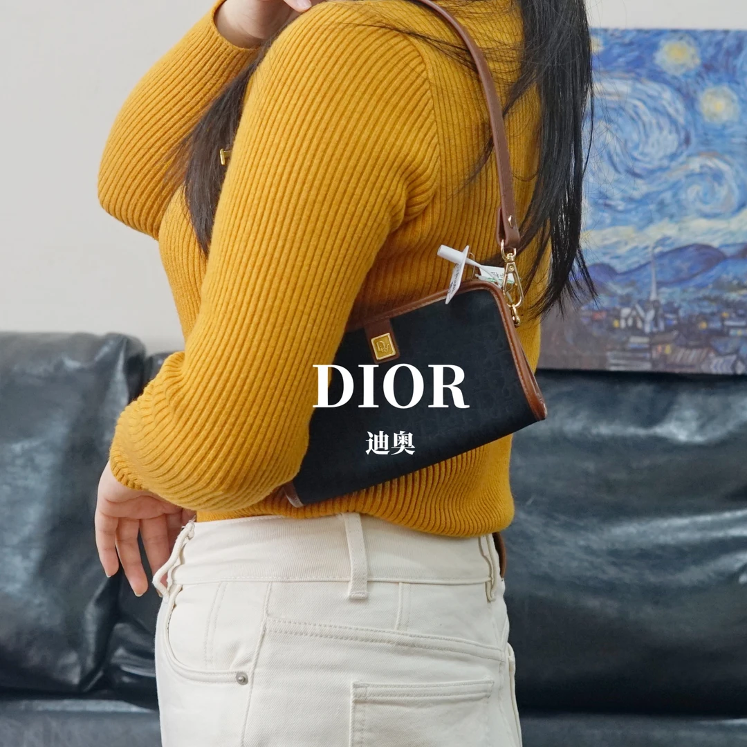 95新 DIOR/迪奥 拼色单肩包/FYJJ12923186/3186