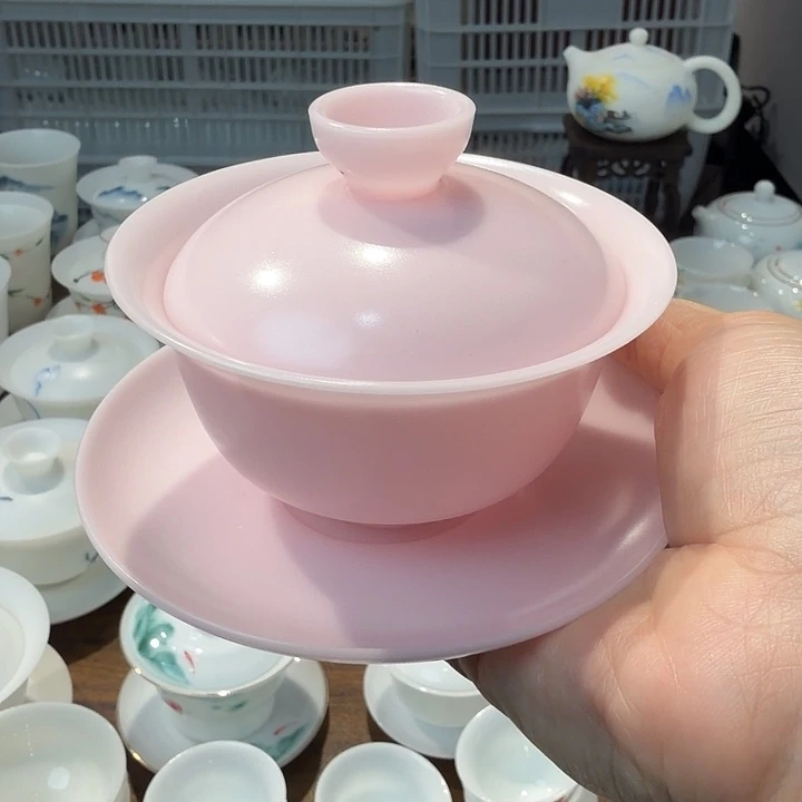 微瑕冰种粉色三才盖下150