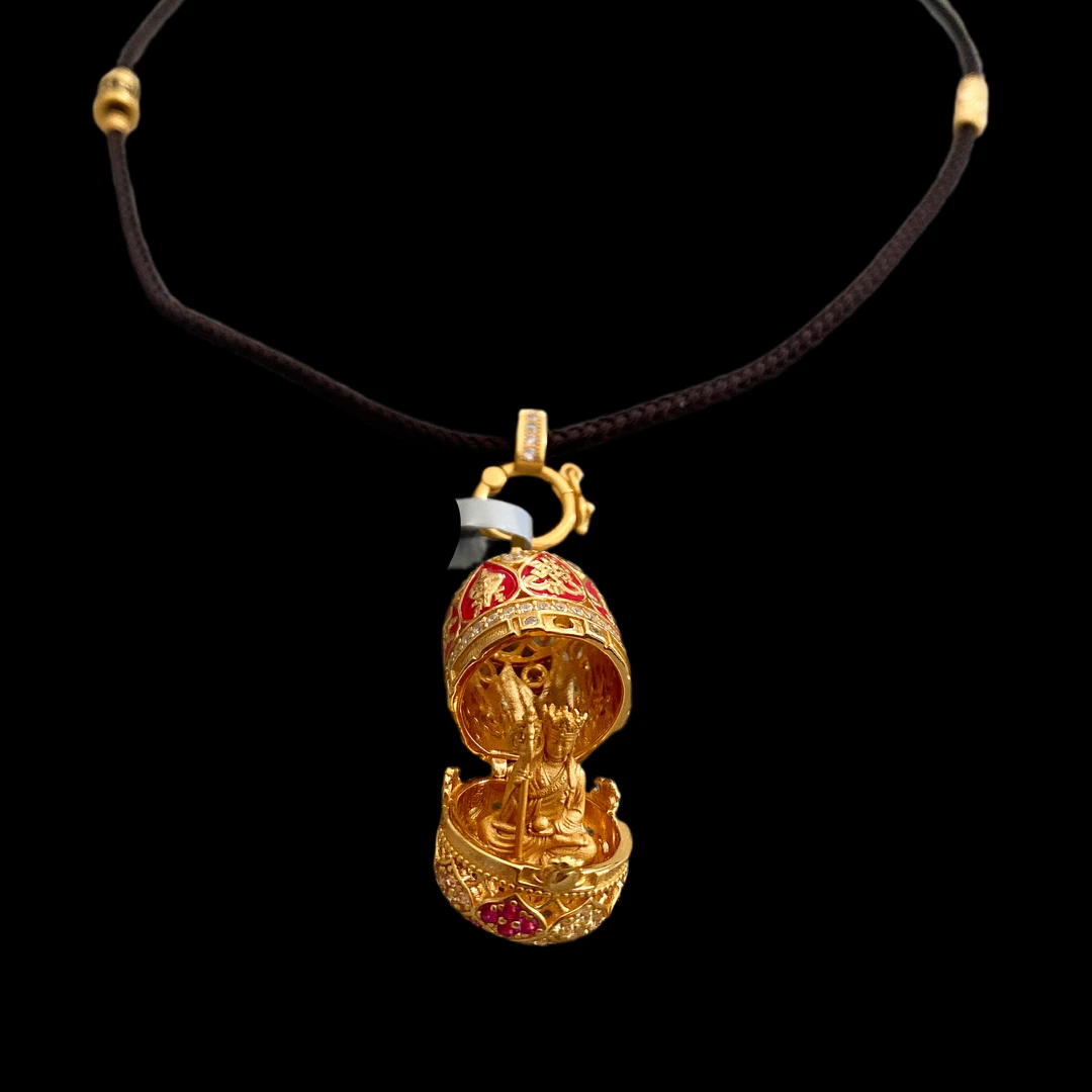 吊坠925银 N2445时尚银吊坠（地藏王）