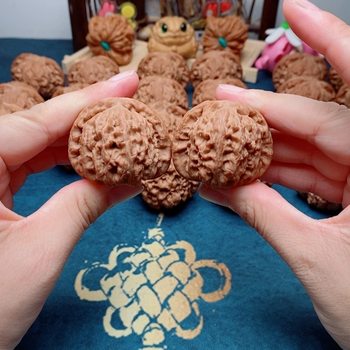 文玩核桃把件白狮子41