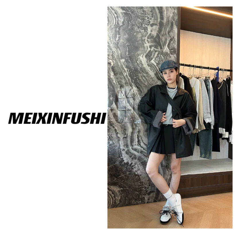 【Mei Xin】包包皮衣外套/9400/D