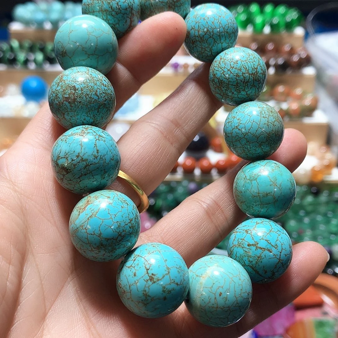 未镶嵌手串玛瑙/玉髓043绿松