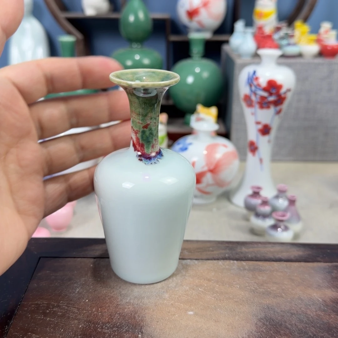 陶瓷手工小花器摆件