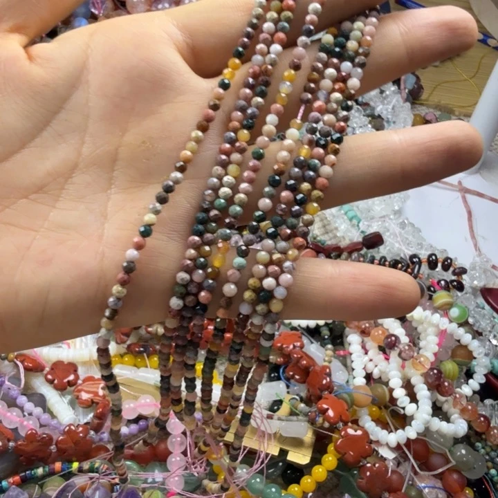 查罗石合金珠宝半成品卡3阿拉善切面一条