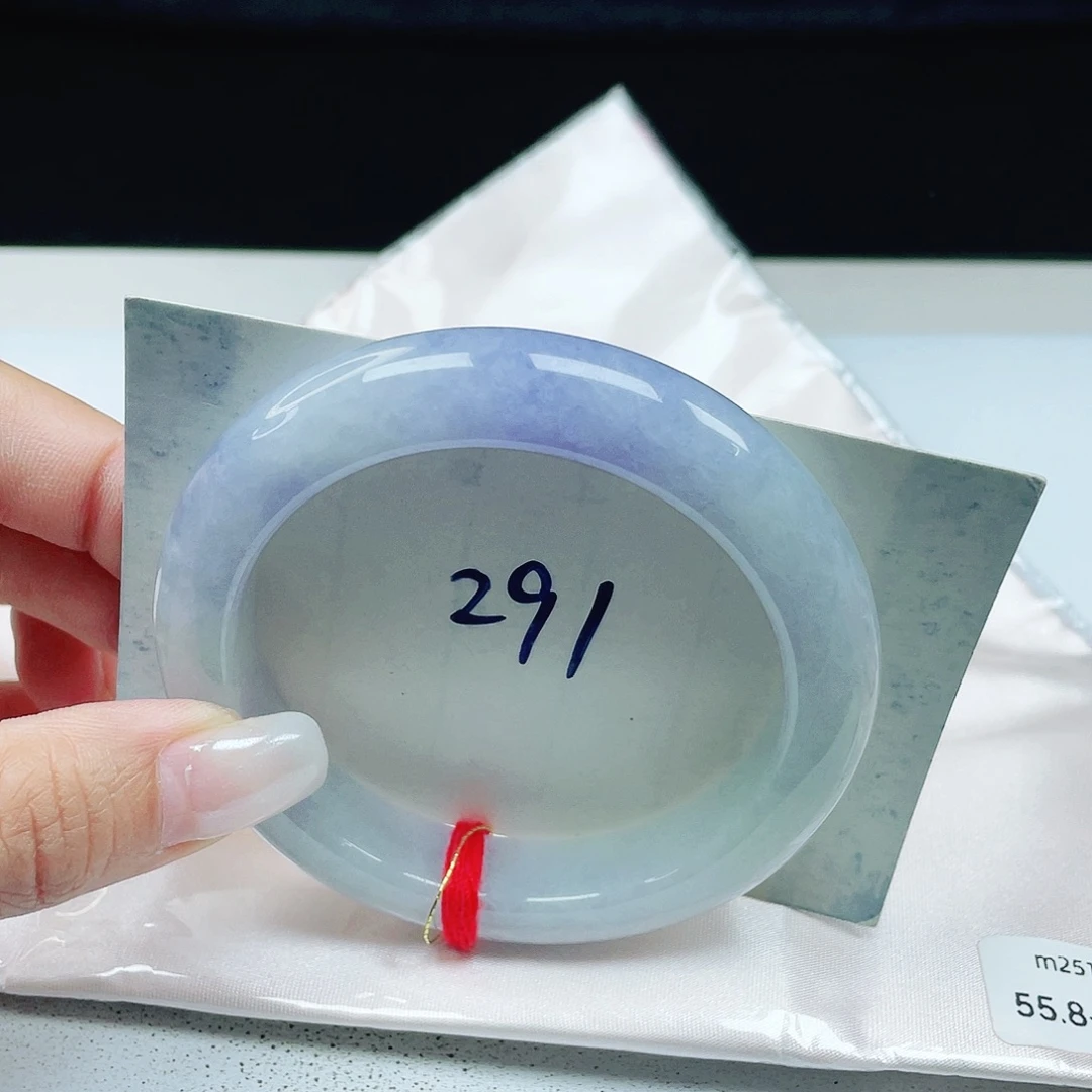 翡翠未镶嵌手镯 正圈55+